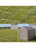 ZAHRADNÍ GARÁŽ PIVILON 1,57x2,19x1,7M SASKA GARDEN GREY