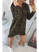 Moro khaki+zelené šaty Moro khaki+zelené šaty