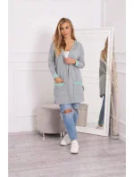 Dvoubarevná pláštěnka s kapucí mátová+šedá Dvoubarevná pláštěnka s kapucí mátová+šedá