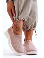 Dámské textilní nazouvací tenisky Růžové Adiora