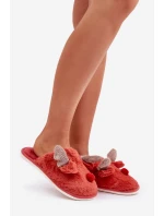 Dámské Fleece Pantofle S Motivem Sobů Korálové Sennalith Dámské Fleece Pantofle S Motivem Sobů Korálové Sennalith