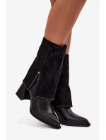 Kožené dámské kotníkové boty na sloupku s ohnutým lýkem vyhřívané Maciejka K7206-01 Černé Kožené dámské kotníkové boty na sloupku s ohnutým lýkem vyhřívané Maciejka K7206-01 Černé