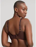 Dámská podprsenka Tango 3251B Tmavě hnědá Nutmeg vzor - Panache