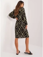 Šaty D73771M30427B khaki