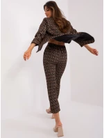 DHJ kalhoty SP 13926 5.62P černá a béžová