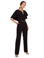 M670 Kombinéza s volánky - černá