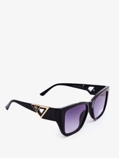 Dámské sluneční brýle s ozdobnými detaily UV400 černá