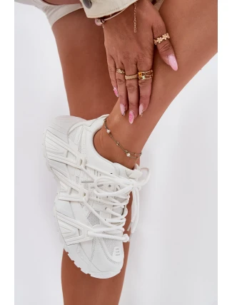 Dámské Tenisky S Dvojitou Šňůrkou Bílé Onivetta