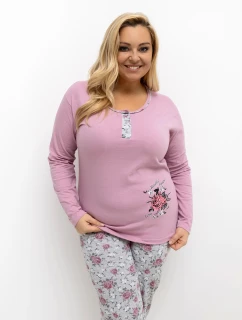 Pyžamo DU PI FP 506.56 tmavě růžové