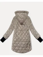 Světle béžová lehká dámská bunda s odepínací kapucí S'West (B8371-70) Světle béžová lehká dámská bunda s odepínací kapucí S'West (B8371-70)