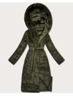 Oboustranná zimní bunda - kožíšek v khaki barvě Minority (P3-6020-22)