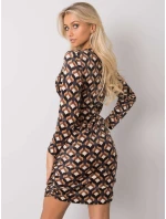 Šaty DHJ SK 12695.26P černá a béžová Šaty DHJ SK 12695.26P černá a béžová