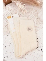 Dámské vlněné ponožky – ecru Dámské vlněné ponožky – ecru