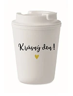 KRÁSNÝ DEN! - bílý termohrnek 300 ml