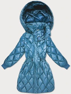 Dámská zimní bunda nadměrné velikosti Minority blue (M2-6518-30)