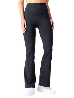 Dámské legíny s rozšířenými nohavicemi RELAX & GO SOFT TOUCH LEGGINGS FLARED - BELLINDA - černá