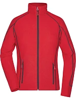 Daiber JN 596 Dámská strukturovaná fleecová bunda 02.0596 red/carbon Daiber JN 596 Dámská strukturovaná fleecová bunda 02.0596 red/carbon