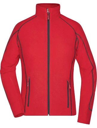 Daiber JN 596 Dámská strukturovaná fleecová bunda 02.0596 red/carbon Daiber JN 596 Dámská strukturovaná fleecová bunda 02.0596 red/carbon