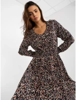 Šaty D73771M30365A černá a béžová Šaty D73771M30365A černá a béžová