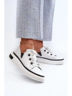 Lakované dámské tenisky D&A White Lakované dámské tenisky D&A White