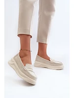Dámské mokasíny Filidia 24PB18-6889 krémové - Evento