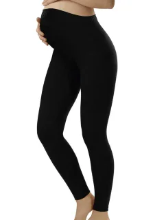Těhotenské legíny Leggins long black - ITALIAN FASHION