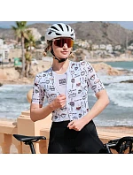 Dámský cyklistický dres Rockbros 15110005005 s krátkým rukávem, velikost L – bílý Dámský cyklistický dres Rockbros 15110005005 s krátkým rukávem, velikost L – bílý