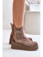 Zazoo 60498 Dámské Botky Chelsea Na Platformě A Klínu Černé Zazoo 60498 Dámské Botky Chelsea Na Platformě A Klínu Černé