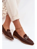 Dámské Mokasíny S Ozdobou Hnědé Palerina