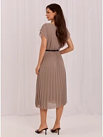 Dámské šaty DHJ SK 8839 1.23X hnědé - FPrice Dámské šaty DHJ SK 8839 1.23X hnědé - FPrice