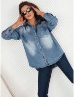 Dámská džínová košile AMERICANA modrá FashionStreet DY0368