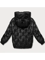 Nadměrná prošívaná bunda s kapucí Minority black (M2-6510-1)