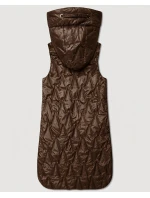 Lekka kamizelka damska ze złotym zamkiem Goodlookin czekoladowa (B8586/B8587-14)