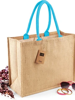 Westford Mill W 407 Jutová nákupní taška "Classic" 50.0407 natural/surf blue