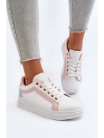 Dámské tenisky s flitry růžové Elnami