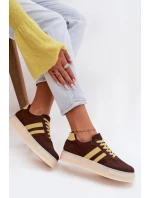 Dámské tenisky na platformě čokoládové Giselia