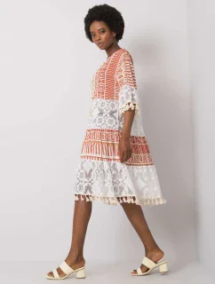 Šaty DHJ SK 13567.41P tmavě oranžová