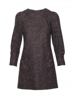 M870 Tweed mini šaty - černé