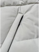 Špinavě bílá dámská zimní bunda s odepínací kapucí S'west (B8303-26)