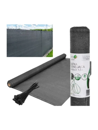 ODSTÍN SÍŤ 110G/M2 1,5X50M TMAVĚ ŠEDÁ