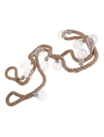 30 LED SVĚTELNÁ HADICE 280 CM TEPLÁ BÍLÁ JUTA