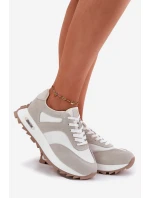 Semišové tenisky na platformě dámské Big Star RR274896 HI-POLY SYSTEM bílo-šedé Semišové tenisky na platformě dámské Big Star RR274896 HI-POLY SYSTEM bílo-šedé