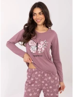Pyžamo DU PI FP 001.48 tmavě růžové