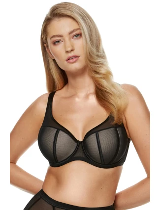 Dámská podprsenka Lara-B4 Černá - Gorteks Dámská podprsenka Lara-B4 Černá - Gorteks