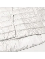 Dámská prošívaná bunda v barvě ecru se stojáčkem Minority (P3-6908-12)