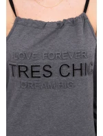 Šaty Tres Chic v grafitové barvě Šaty Tres Chic v grafitové barvě