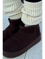 Nízké sněhule na platformě Big Star OO274A101 čokoládové