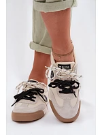 Dámské tenisky s dvojitým šněrováním Big Star TT274168 Béžové