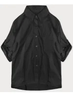 Černá košile s ozdobnou mašlí na zádech (24018)