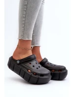 Dámské černé pěnové klínové sandály Itubia